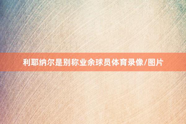 利耶纳尔是别称业余球员体育录像/图片