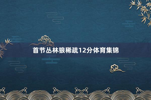 首节丛林狼稀疏12分体育集锦