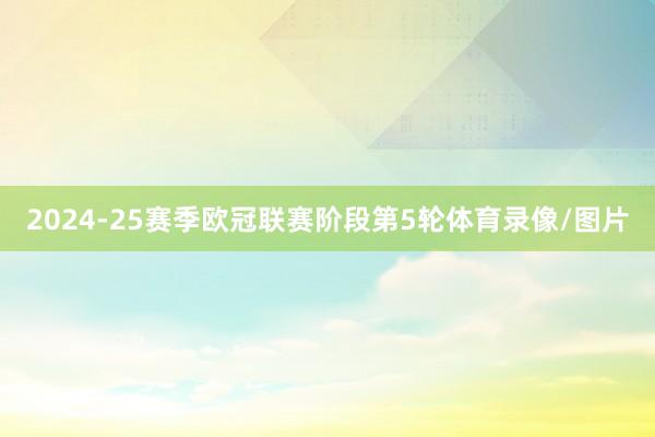 2024-25赛季欧冠联赛阶段第5轮体育录像/图片