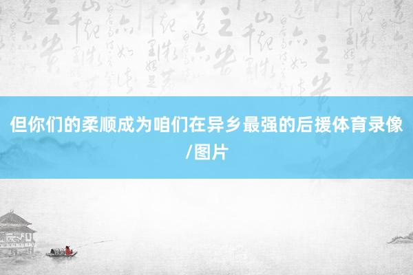 但你们的柔顺成为咱们在异乡最强的后援体育录像/图片