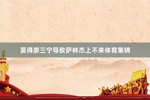 莫得廖三宁导致萨林杰上不来体育集锦