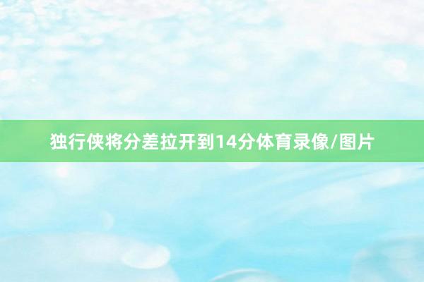 独行侠将分差拉开到14分体育录像/图片