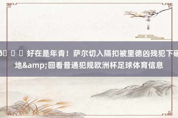 😖好在是年青！萨尔切入隔扣被里德凶残犯下砸地&回看普通犯规欧洲杯足球体育信息