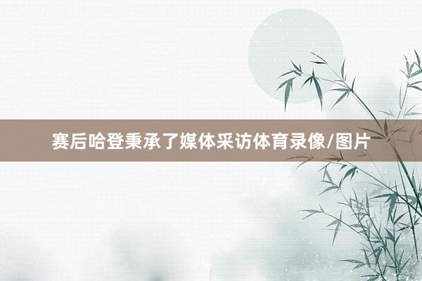 赛后哈登秉承了媒体采访体育录像/图片