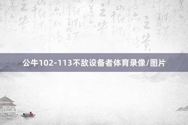 公牛102-113不敌设备者体育录像/图片