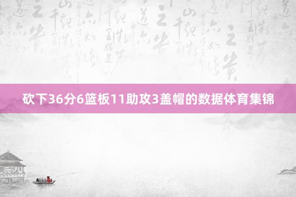 砍下36分6篮板11助攻3盖帽的数据体育集锦