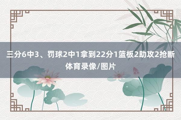 三分6中3、罚球2中1拿到22分1篮板2助攻2抢断体育录像/图片