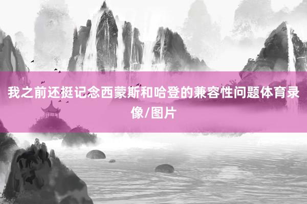 我之前还挺记念西蒙斯和哈登的兼容性问题体育录像/图片