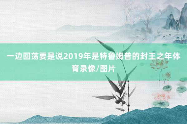 一边回荡要是说2019年是特鲁姆普的封王之年体育录像/图片