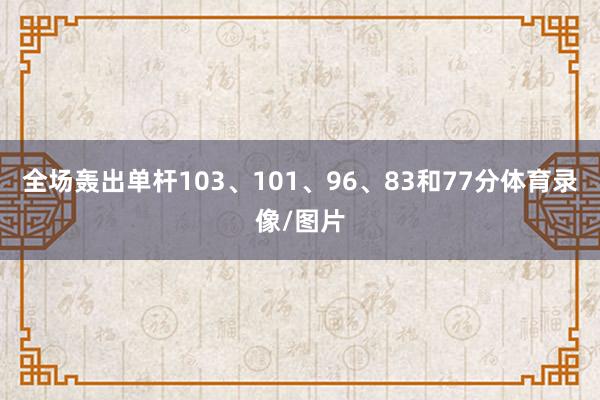 全场轰出单杆103、101、96、83和77分体育录像/图片