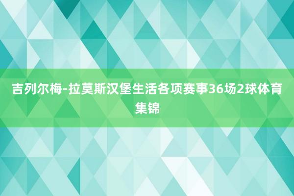 吉列尔梅-拉莫斯汉堡生活各项赛事36场2球体育集锦