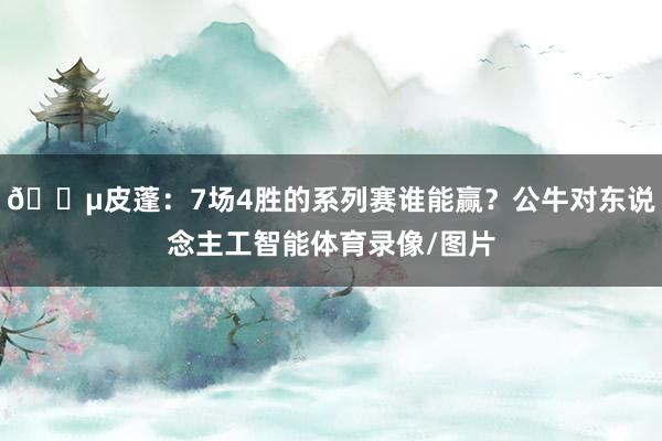 😵皮蓬：7场4胜的系列赛谁能赢？公牛对东说念主工智能体育录像/图片