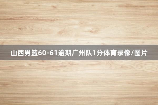 山西男篮60-61逾期广州队1分体育录像/图片