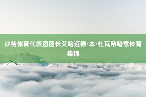 沙特体育代表团团长艾哈迈德·本·杜瓦希暗意体育集锦