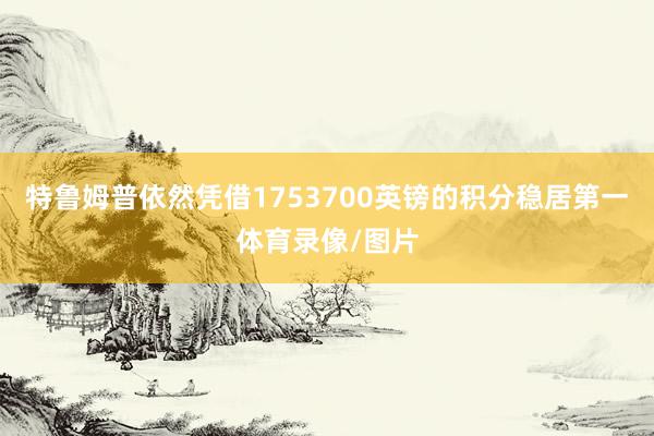 特鲁姆普依然凭借1753700英镑的积分稳居第一体育录像/图片
