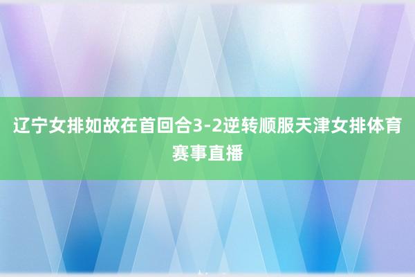 辽宁女排如故在首回合3-2逆转顺服天津女排体育赛事直播