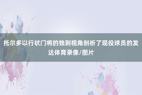 托尔多以行状门将的独到视角剖析了现役球员的发达体育录像/图片