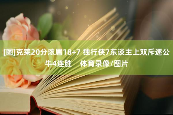 [图]克莱20分浓眉18+7 独行侠7东谈主上双斥逐公牛4连胜    体育录像/图片
