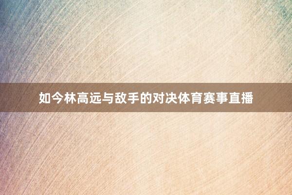 如今林高远与敌手的对决体育赛事直播