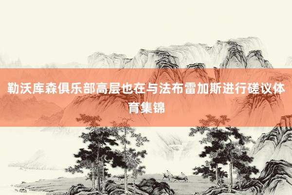 勒沃库森俱乐部高层也在与法布雷加斯进行磋议体育集锦