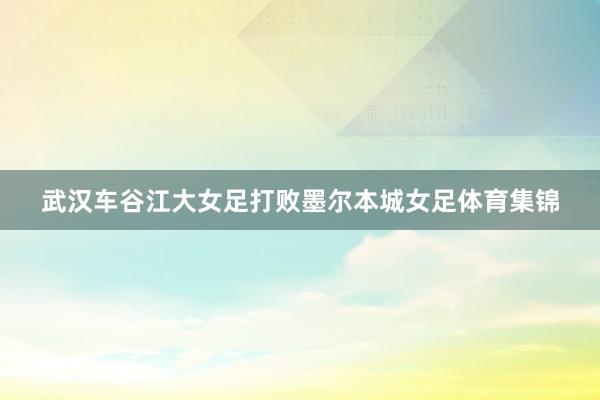 武汉车谷江大女足打败墨尔本城女足体育集锦