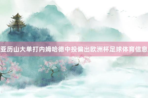 亚历山大单打内姆哈德中投偏出欧洲杯足球体育信息