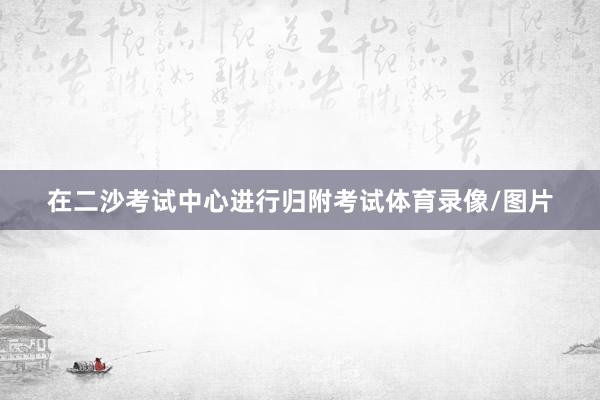 在二沙考试中心进行归附考试体育录像/图片